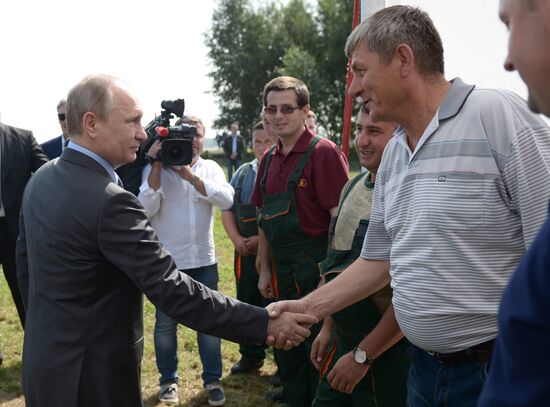 Russian President Vladimir Putin's working trip to Tver Region