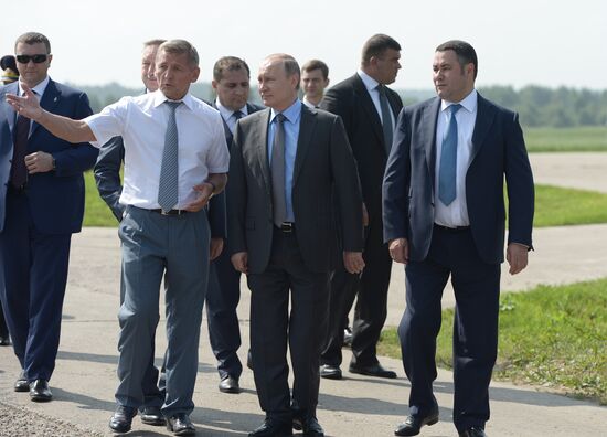Russian President Vladimir Putin's working trip to Tver Region