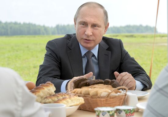 Russian President Vladimir Putin's working trip to Tver Region