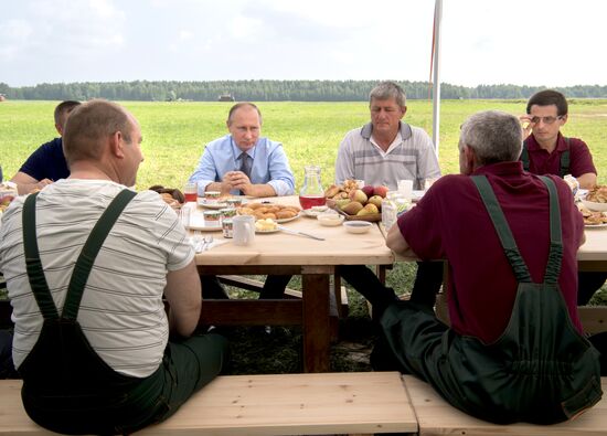 Russian President Vladimir Putin's working trip to Tver Region
