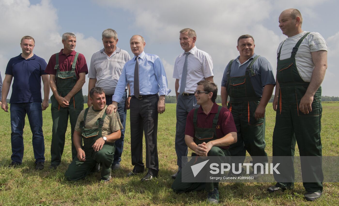 Russian President Vladimir Putin's working trip to Tver Region