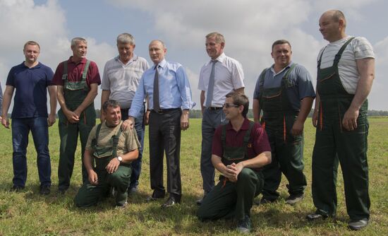 Russian President Vladimir Putin's working trip to Tver Region