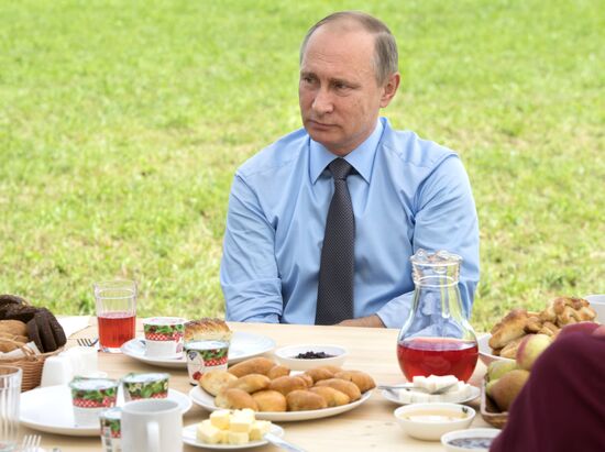 Russian President Vladimir Putin's working trip to Tver Region