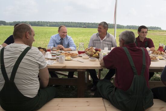 Russian President Vladimir Putin's working trip to Tver Region