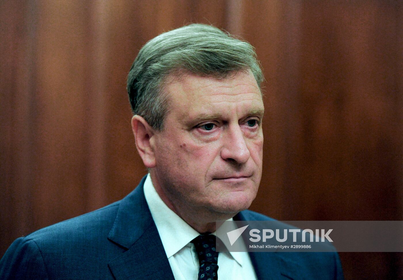 Russian President Vladimir Putin meets with Igor Vasilyev