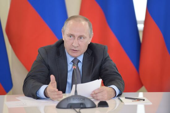 Russian President Vladimir Putin's working trip to Tver Region