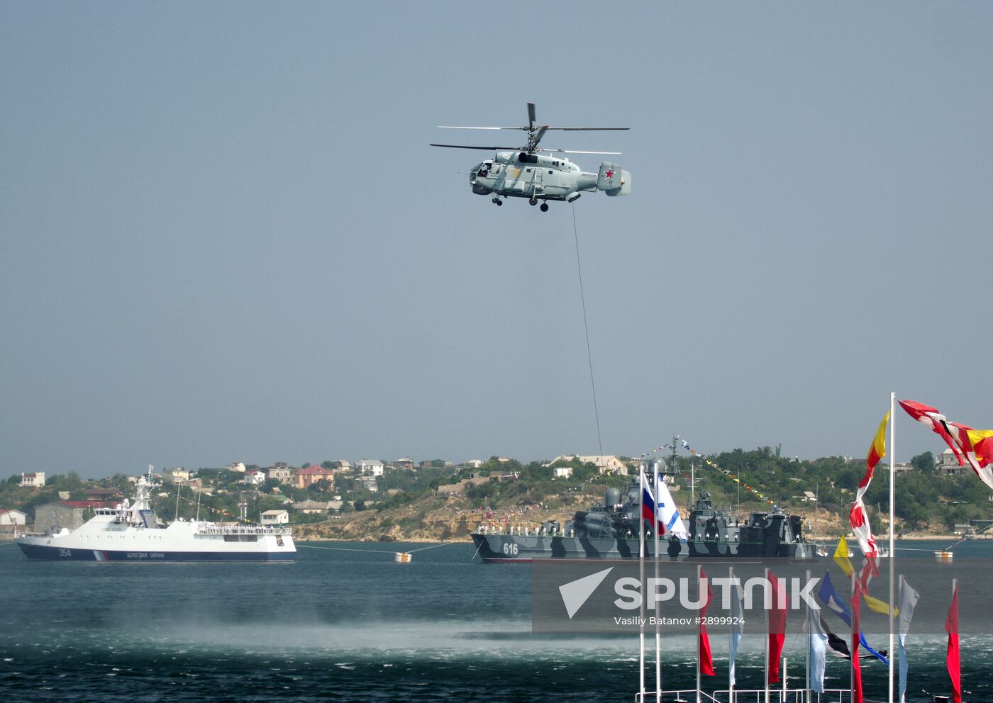 Final rehearsal of parade to mark Navy Day in Sevastopol