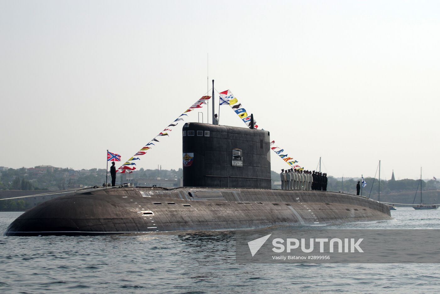 Final rehearsal of parade to mark Navy Day in Sevastopol
