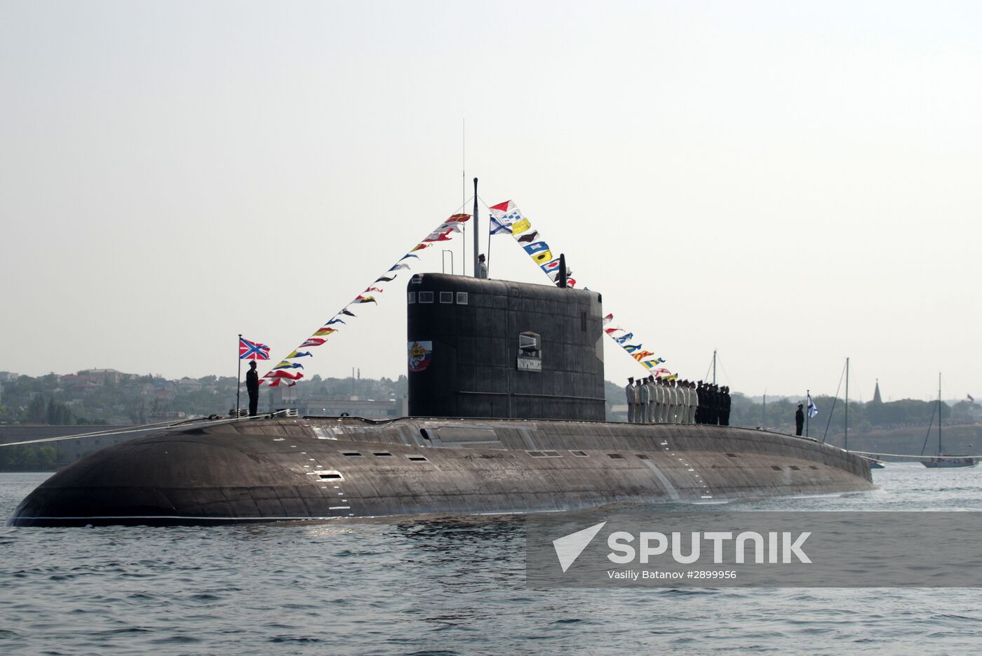 Final rehearsal of parade to mark Navy Day in Sevastopol