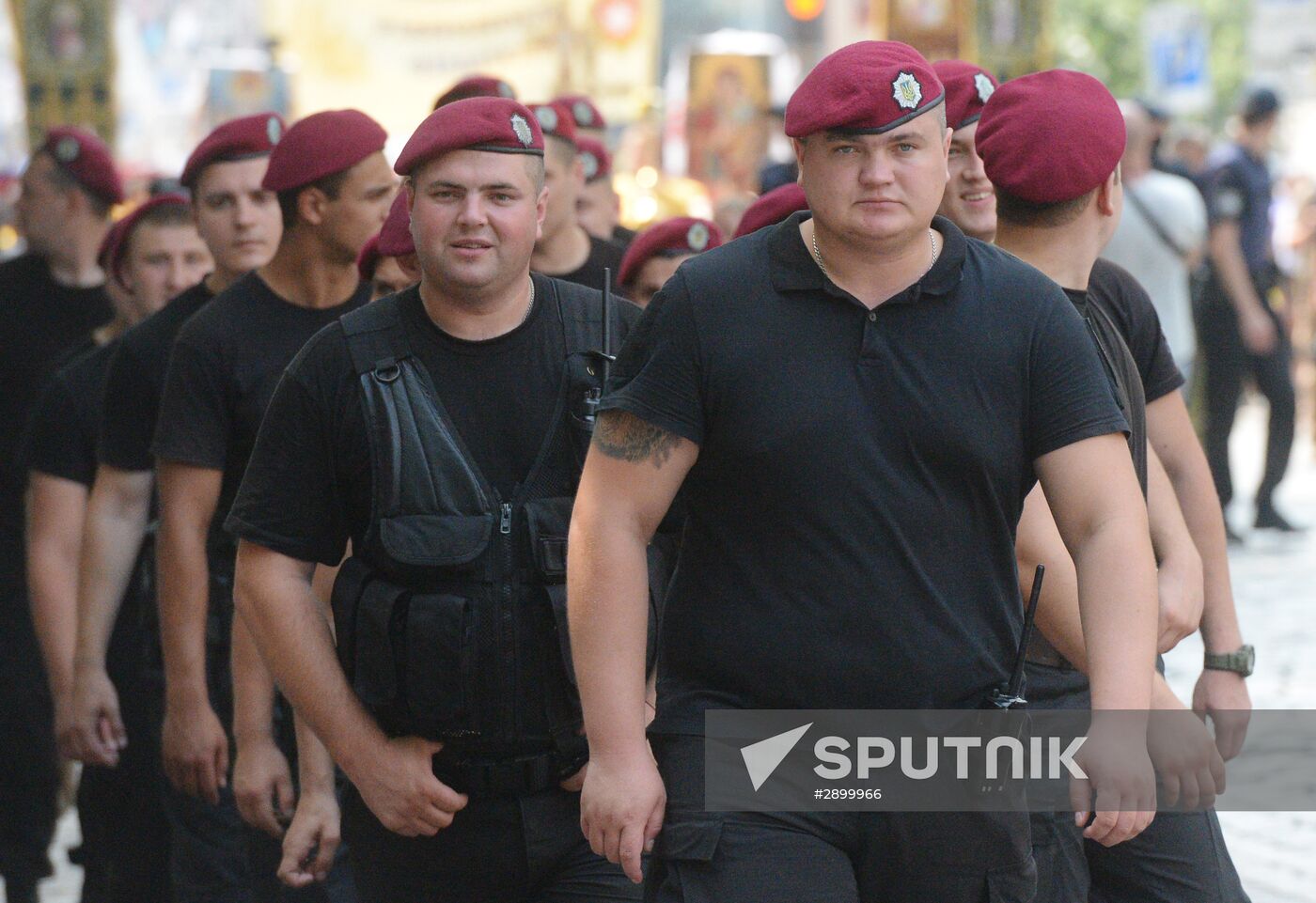 Ukrainian Orthodox Church's cross procession in Kiev