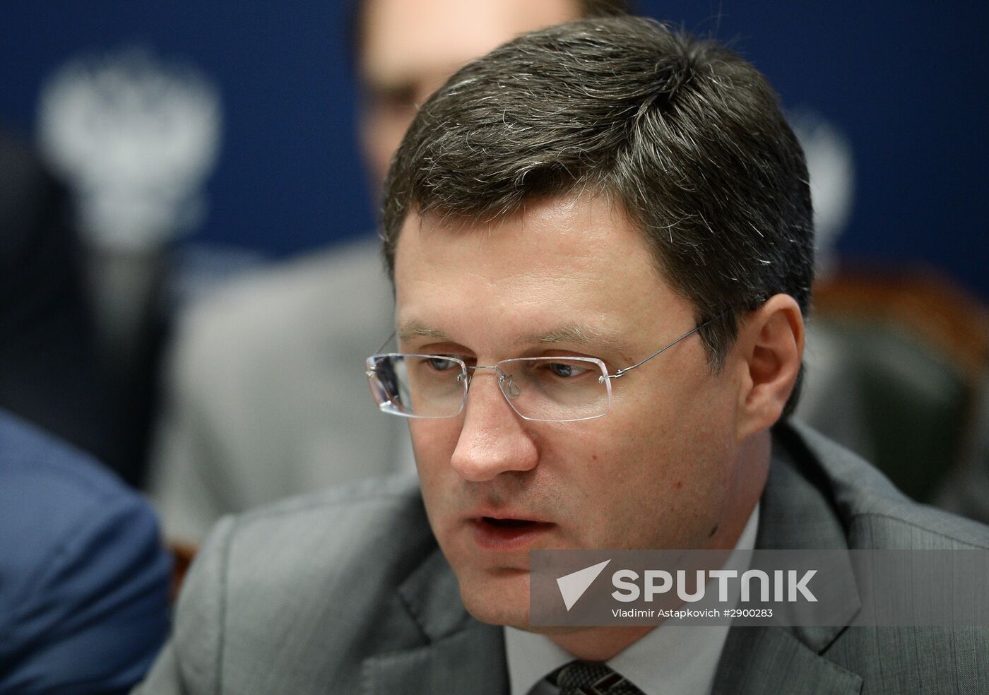 Russian Minister of Energy Alexander Novak meets with Iranian Minister of Information and Communications Technology Mahmoud Vaezi