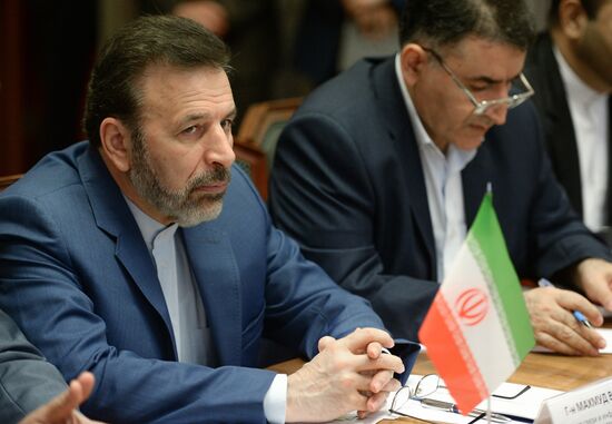 Russian Minister of Energy Alexander Novak meets with Iranian Minister of Information and Communications Technology Mahmoud Vaezi