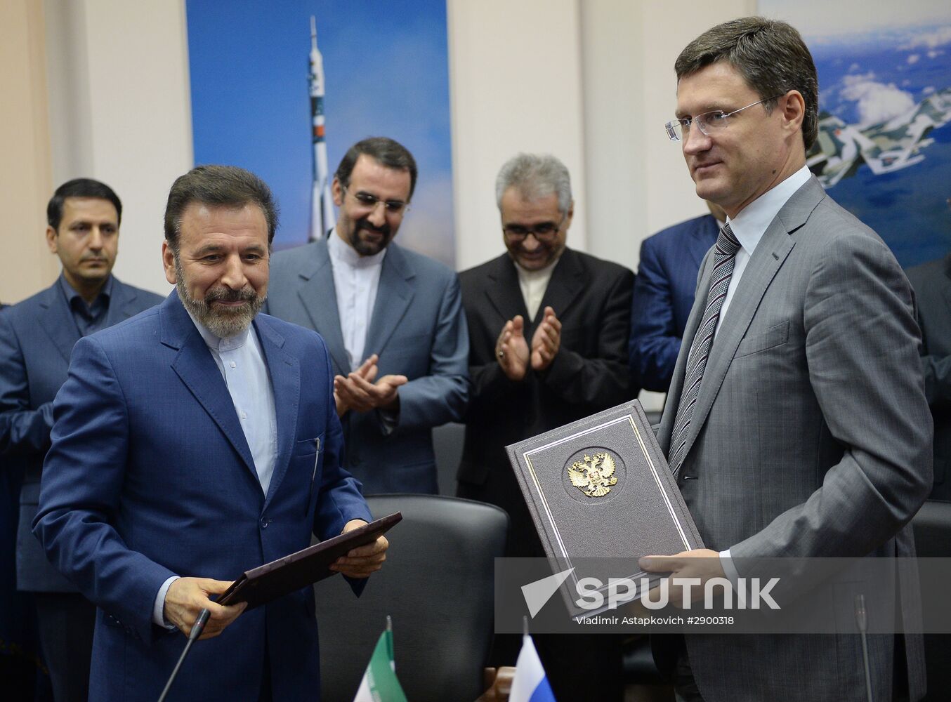 Russian Energy Minister Alexander Novak's meeting with Iranian IT Minister Mahmoud Vaezi