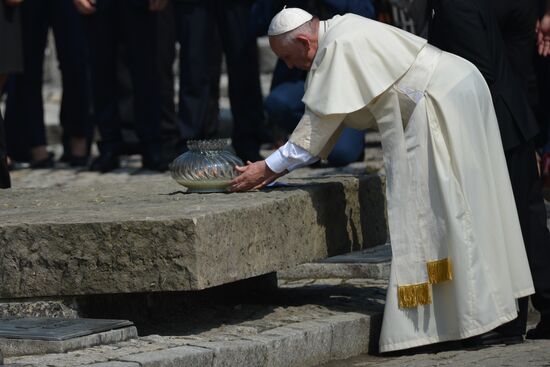 Pope Francis visits Auschwitz-Birkenau