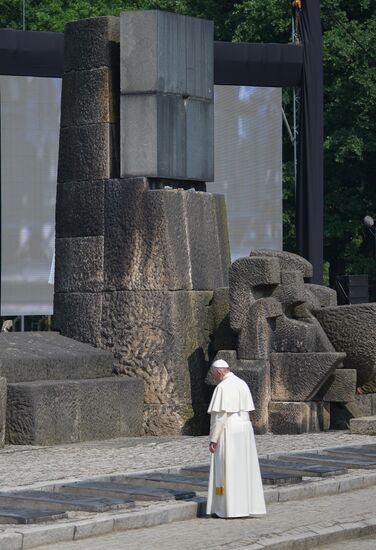 Pope Francis visits Auschwitz-Birkenau