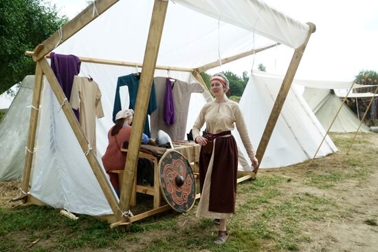 Historical reenactment festival "Kaup" in Kaliningrad Region