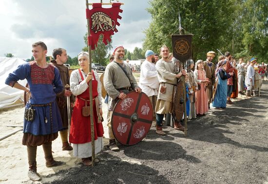 Historical reenactment festival "Kaup" in Kaliningrad Region