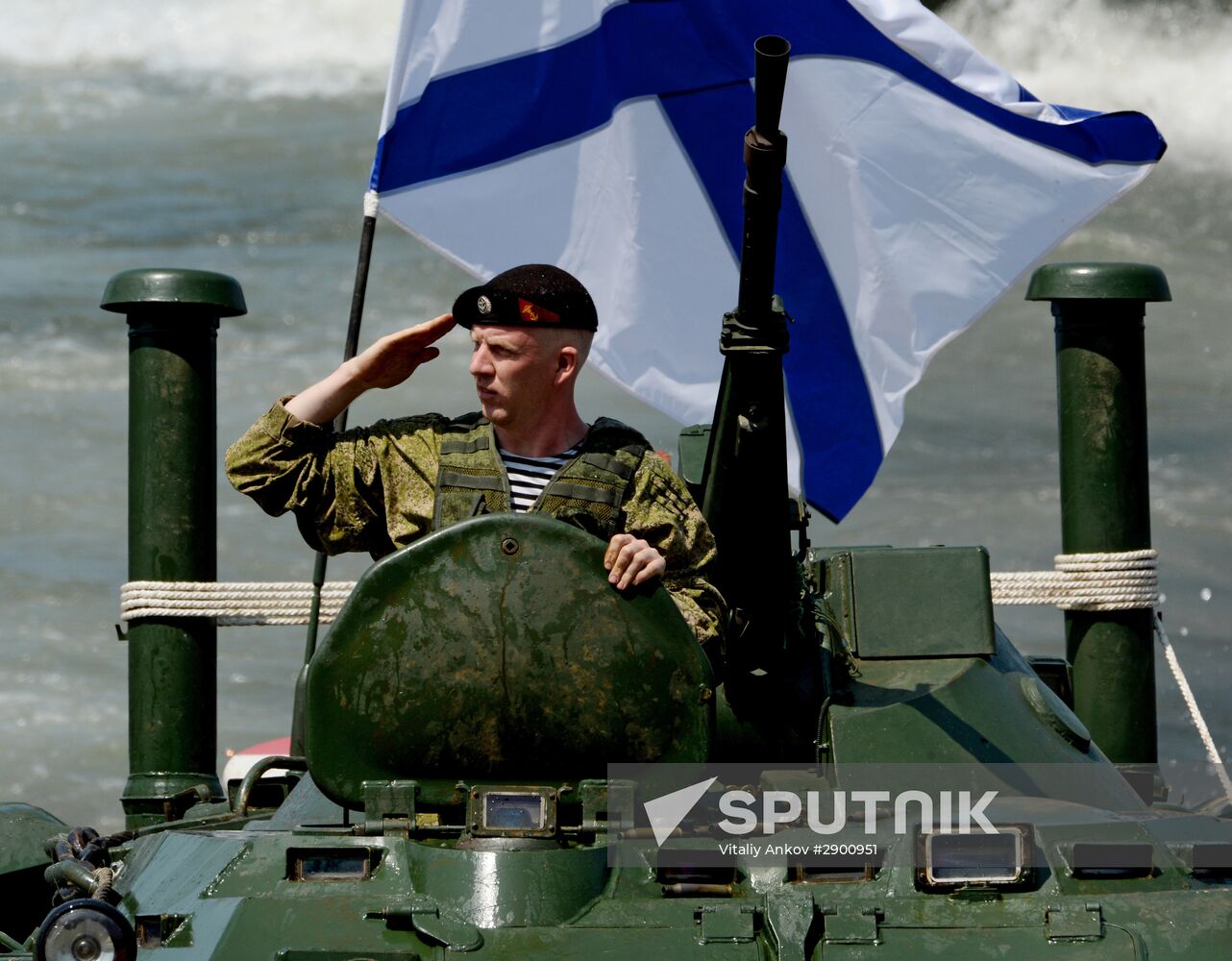 Final rehearsal of Navy Day celebrations in Vladivostok