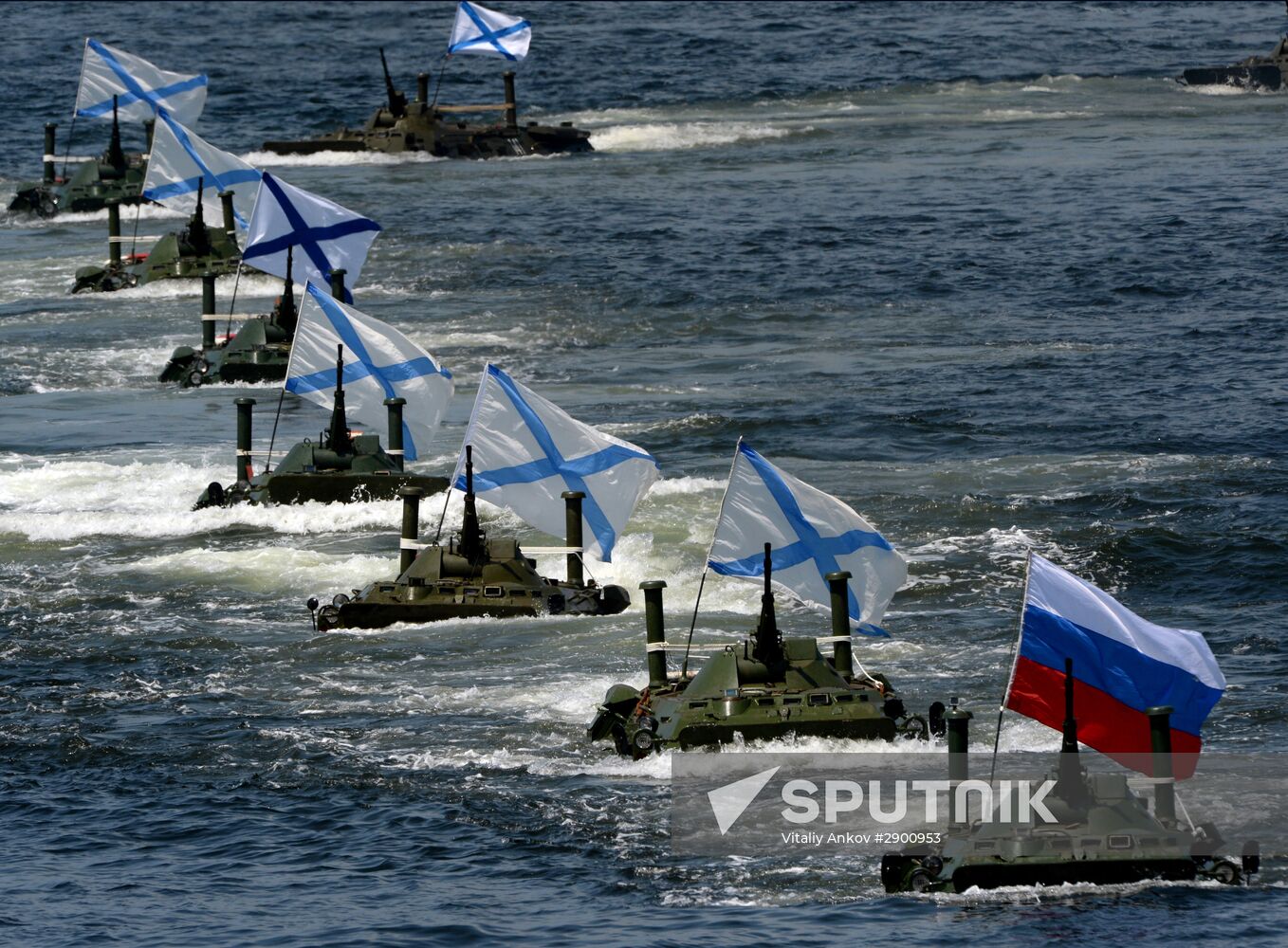 Final rehearsal of Navy Day celebrations in Vladivostok