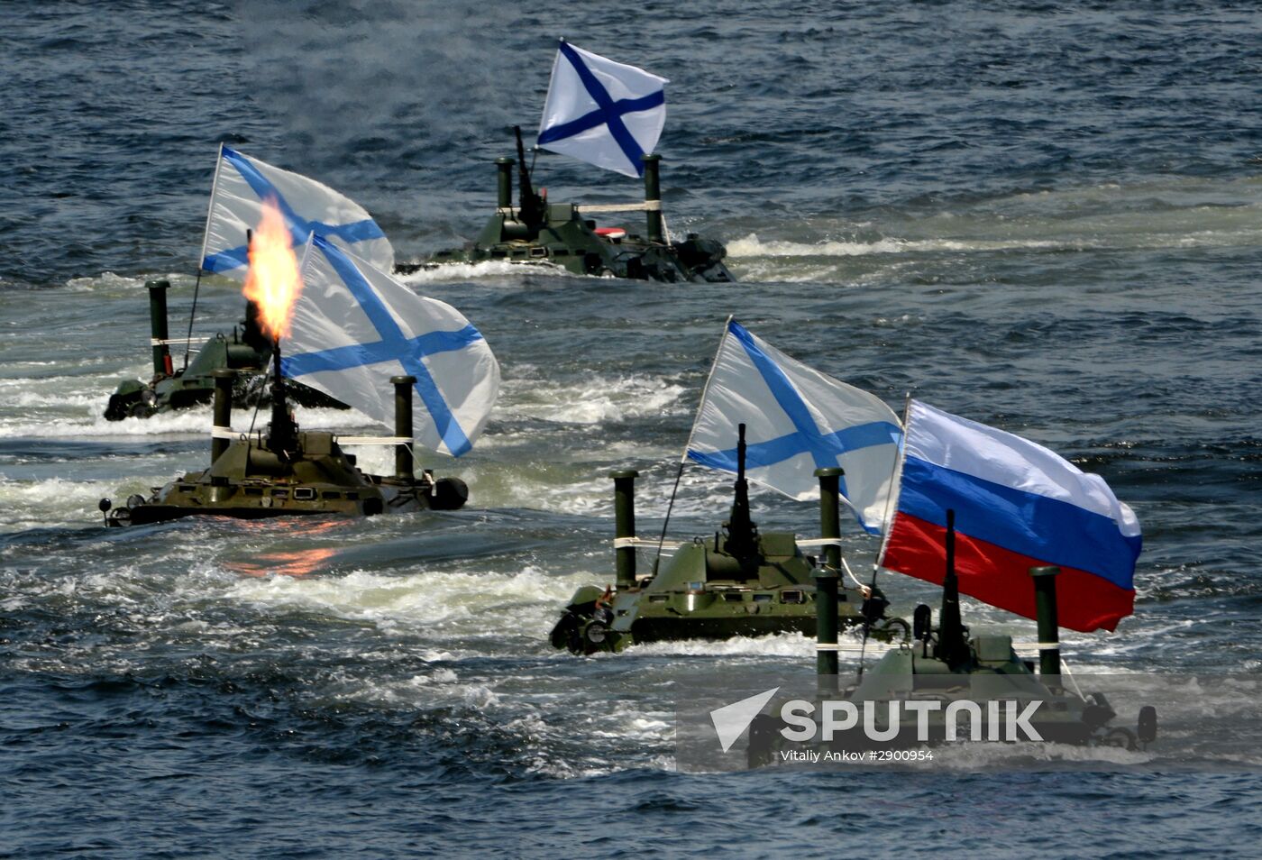 Final rehearsal of Navy Day celebrations in Vladivostok