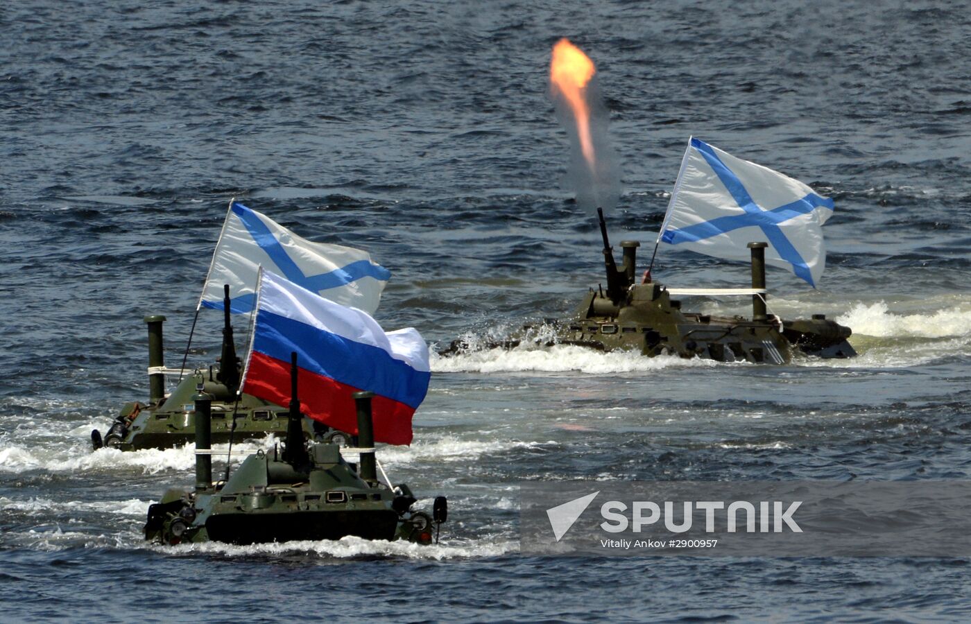 Final rehearsal of Navy Day celebrations in Vladivostok