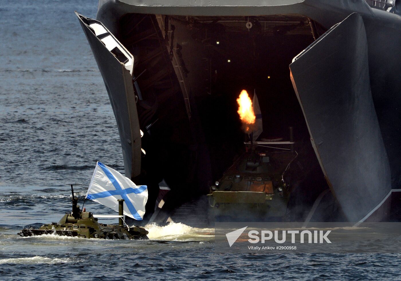 Final rehearsal of Navy Day celebrations in Vladivostok
