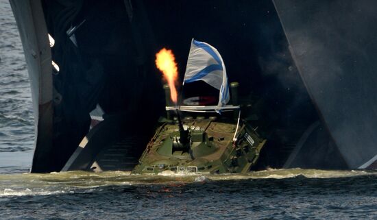 Final rehearsal of Navy Day celebrations in Vladivostok