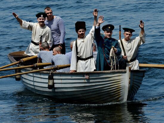 Final rehearsal of Navy Day celebrations in Vladivostok