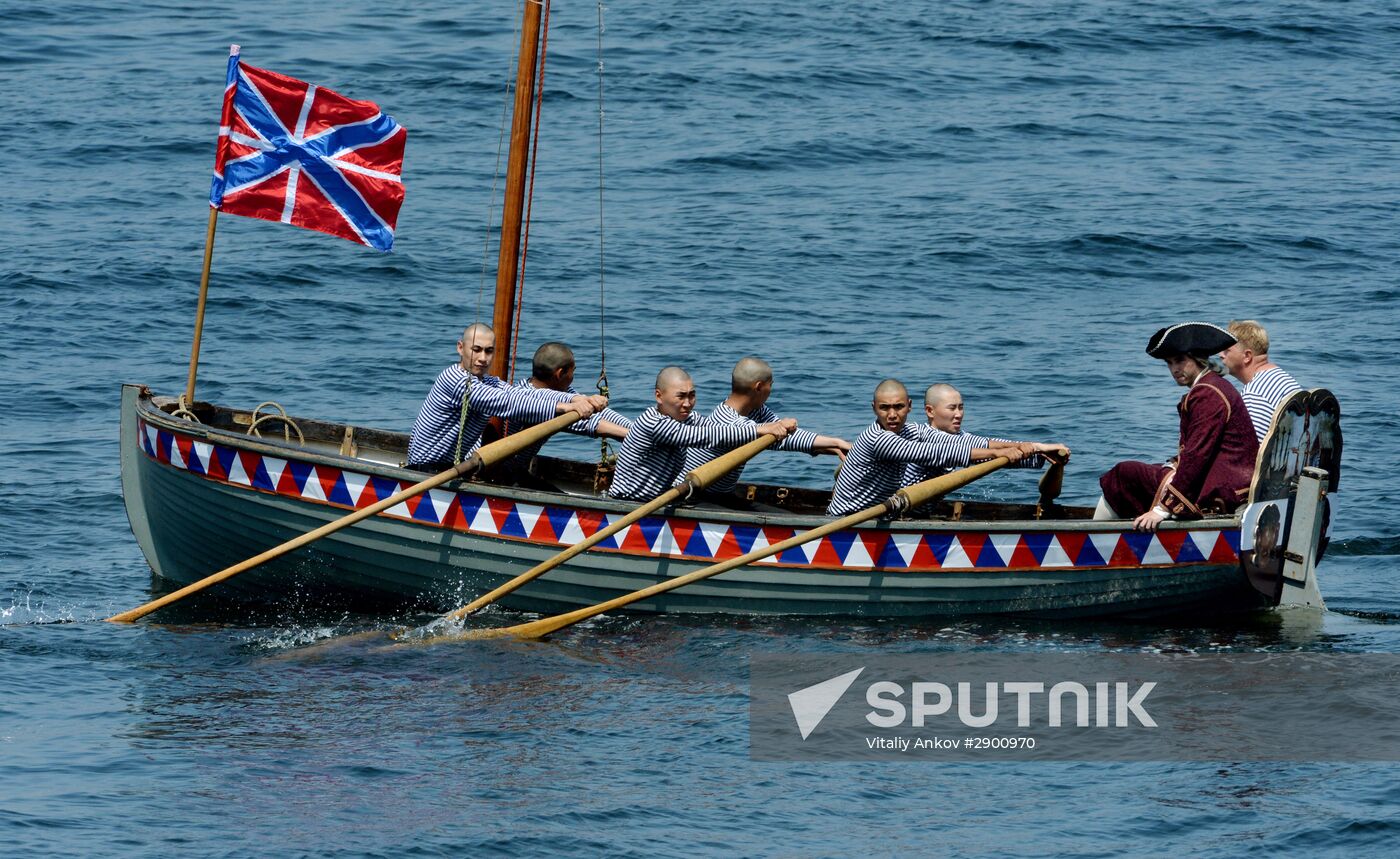 Final rehearsal of Navy Day celebrations in Vladivostok