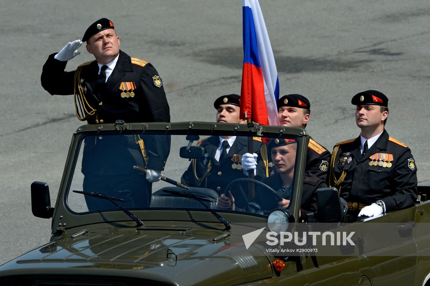 Final rehearsal of Navy Day celebrations in Vladivostok