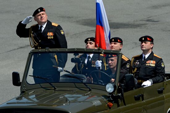 Final rehearsal of Navy Day celebrations in Vladivostok