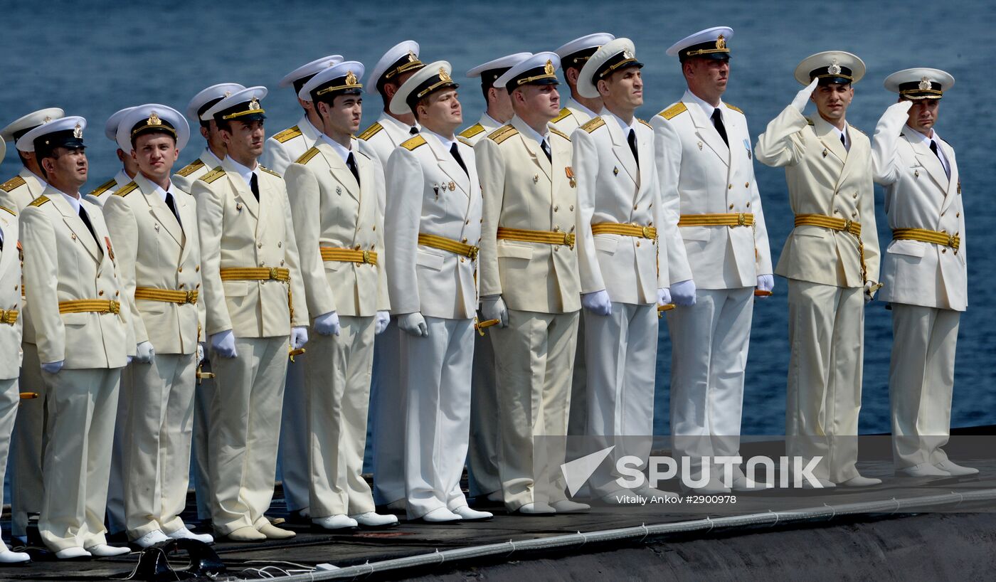 Final rehearsal of Navy Day celebrations in Vladivostok