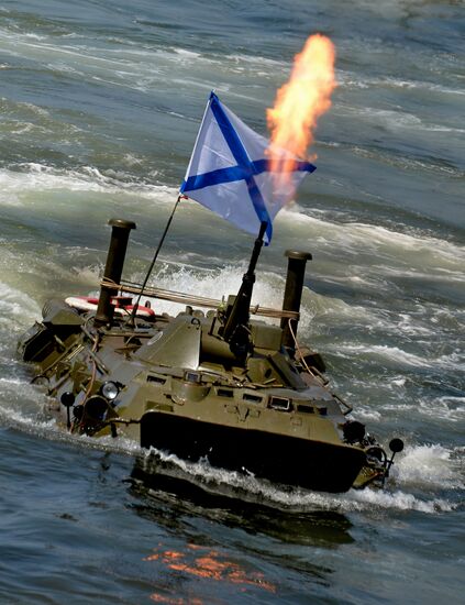 Final rehearsal of Navy Day celebrations in Vladivostok