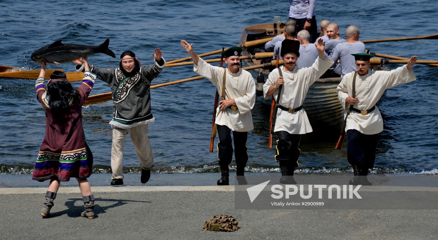 Final rehearsal of Navy Day celebrations in Vladivostok