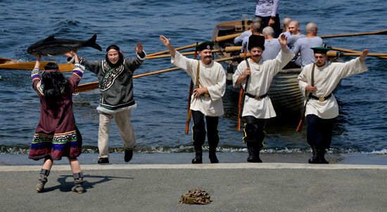 Final rehearsal of Navy Day celebrations in Vladivostok