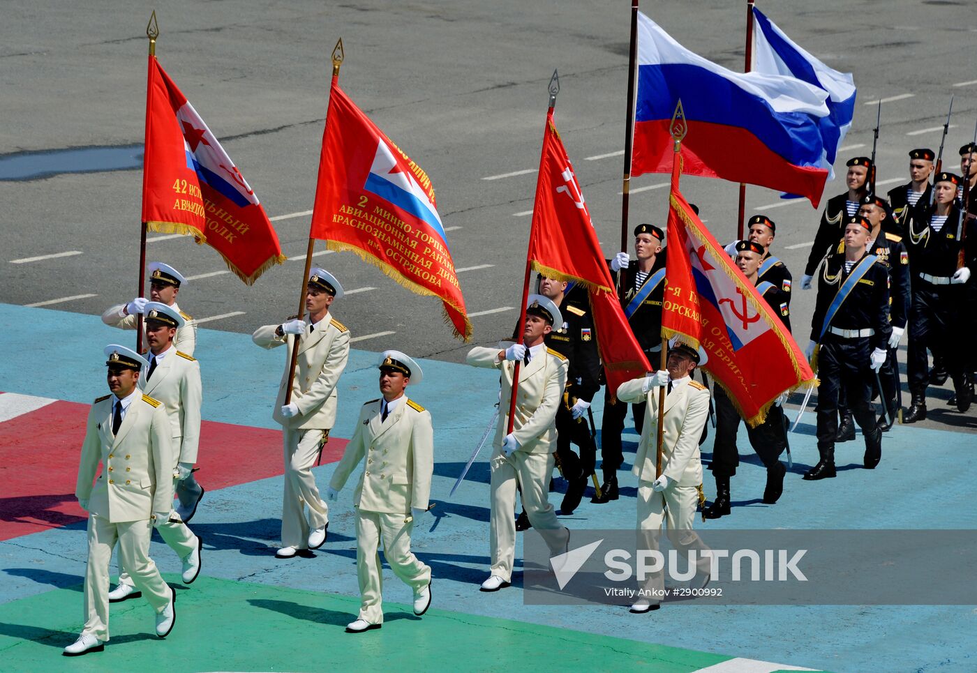 Final rehearsal of Navy Day celebrations in Vladivostok