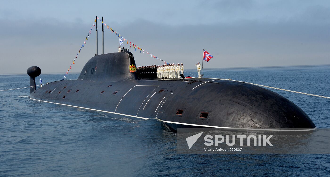Final rehearsal of Navy Day celebrations in Vladivostok