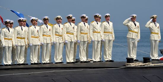 Final rehearsal of Navy Day celebrations in Vladivostok