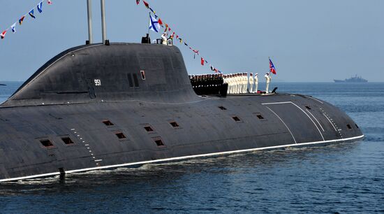 Final rehearsal of Navy Day celebrations in Vladivostok