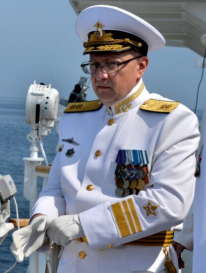 Final rehearsal of Navy Day celebrations in Vladivostok