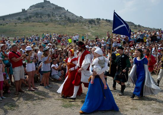 Genoa Helmet international knight festival in Crimea