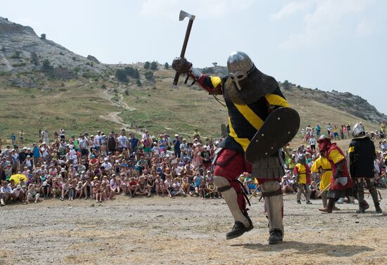 Genoa Helmet international knight festival in Crimea