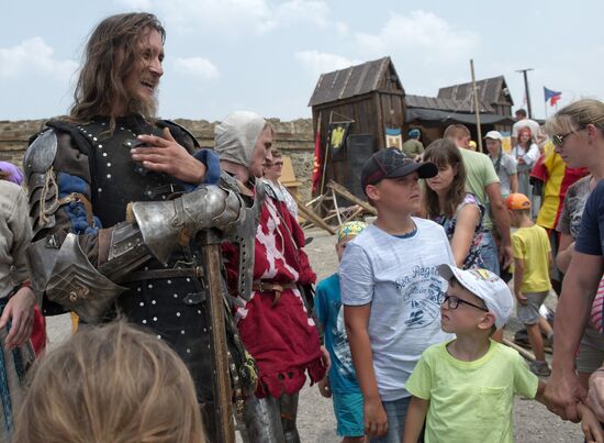 Genoa Helmet international knight festival in Crimea