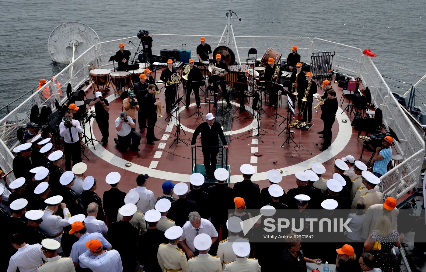 Navy Day in Russian cities