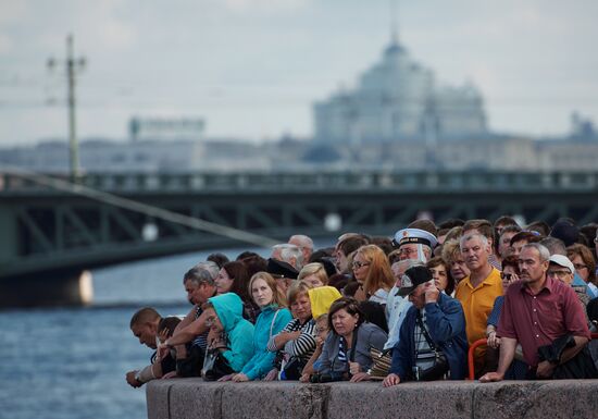 Navy Day celebrations in St. Petersburg