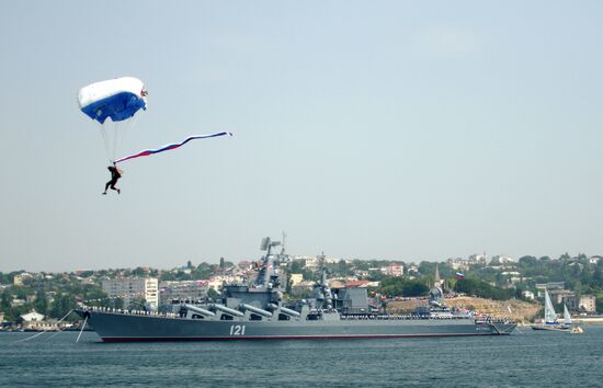 Navy Day in Russian cities