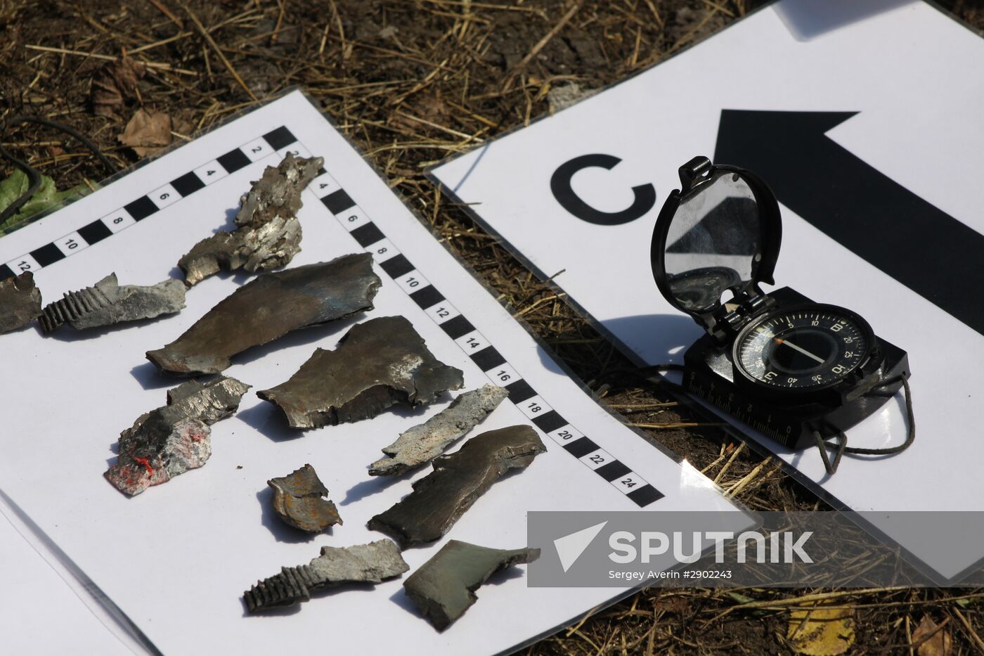 Aftermath of shelling in Yasinovataya, Donbass