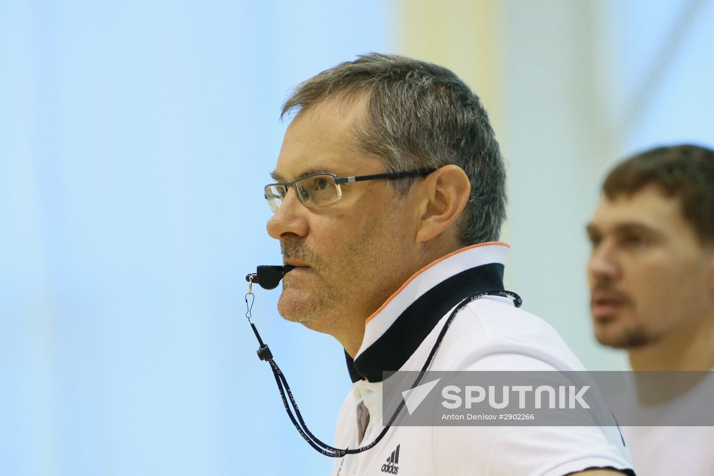 Russian national men's basketball team holds training session