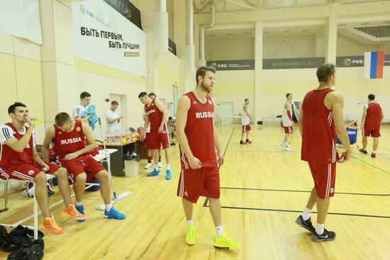 Basketball. Training session of Russian national men's team