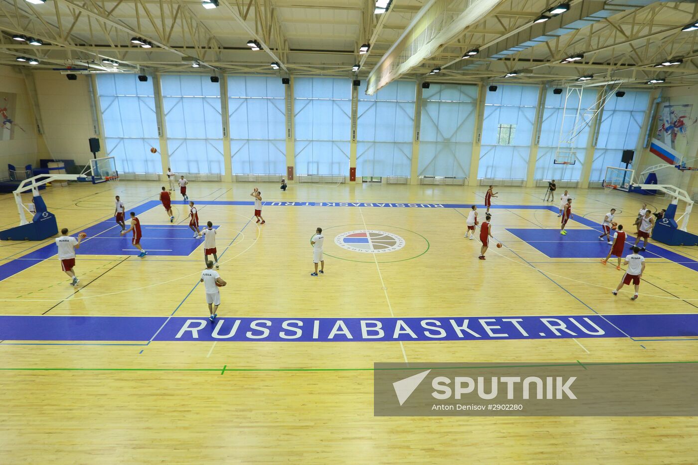 Basketball. Training session of Russian national men's team